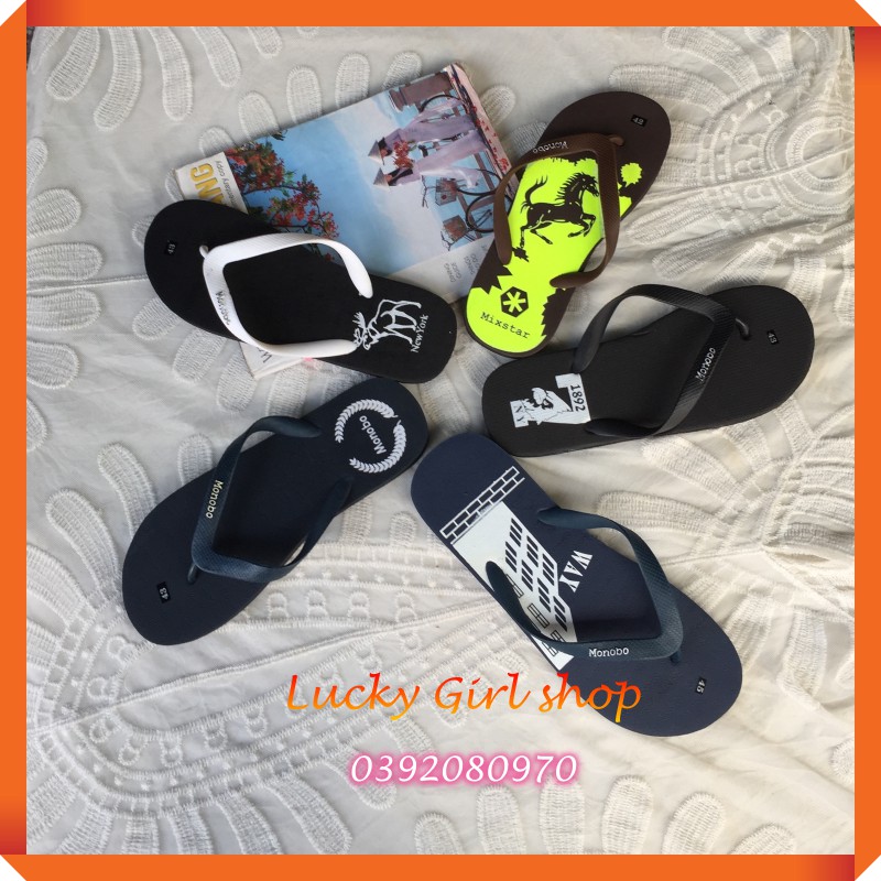 Dép Lào Nam/ Dép Xỏ Ngón Nam Cao Su Dẻo Êm Chân Big Size Đến 46 - Hàng VNXK - Lucky Girl shop