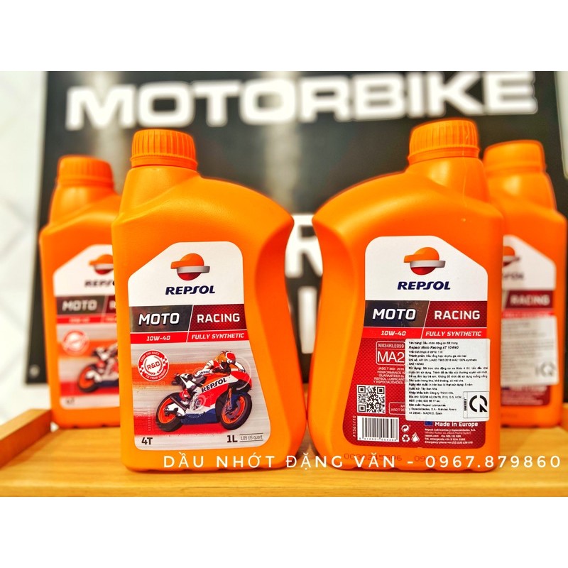 Dầu Nhớt Repsol Racing Moto 10W40 4T chính hãng