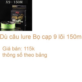 Dây dù câu cá PE Lure X9 WildPro dài 150m