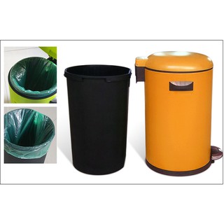 Thùng rác sơn tĩnh điện HASU2000-8 lít (Màu xanh, cam và kem)