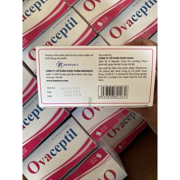ovaceptil - dùng cho phụ nữ chủ định mang thai. mua hàng nhận quà