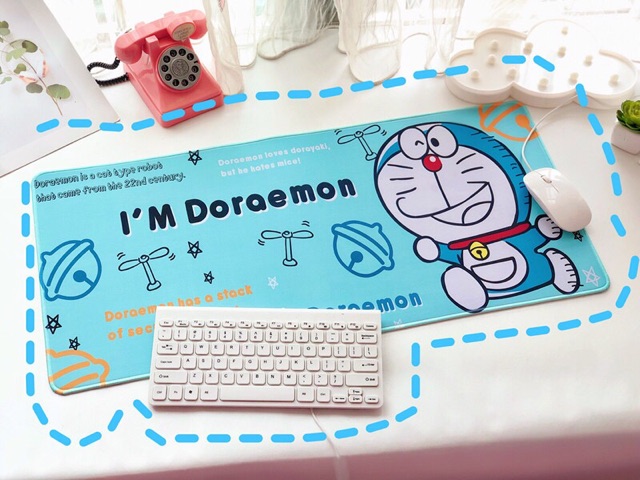 Tấm lót trải bàn phím, laptop, ipad Doremon Doraemon