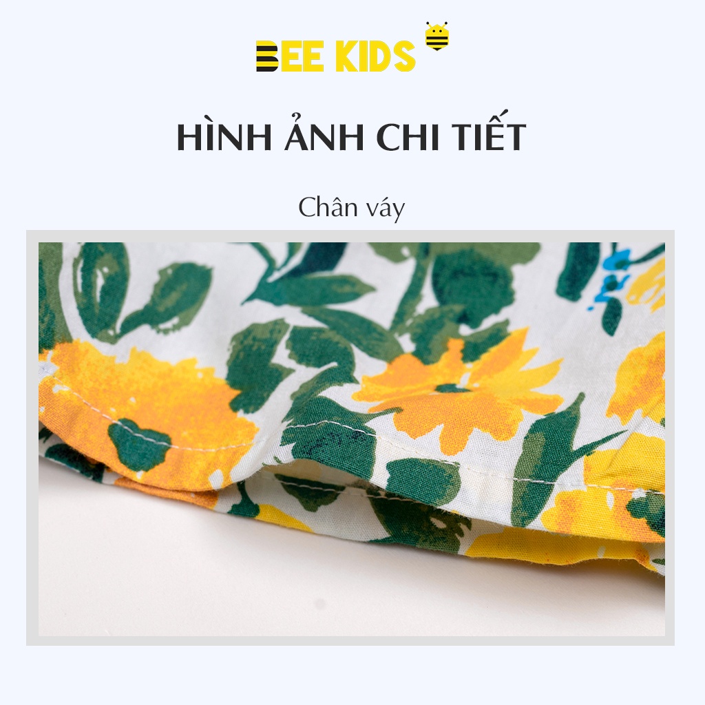 Váy hoa nhí bé gái dáng xoè Bee Kids chất cotton thô mềm mát thấm hút mồ hôi cho bé (2-8 Tuổi) 7DC01696CT