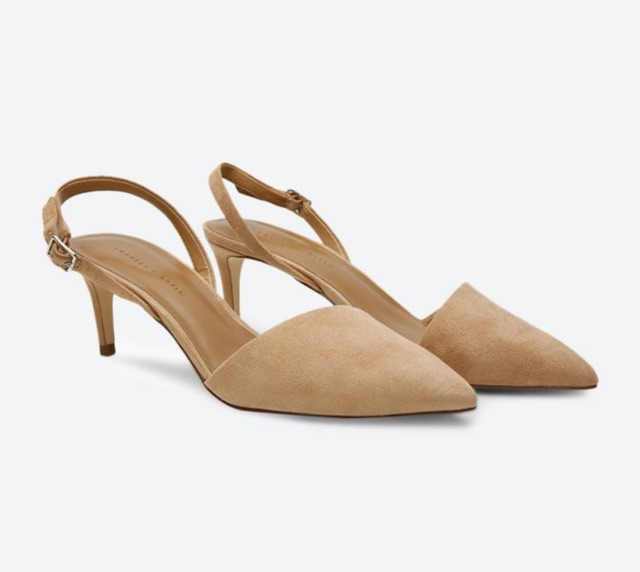 Giầy charleskeith màu beige size 37 hàng singapore