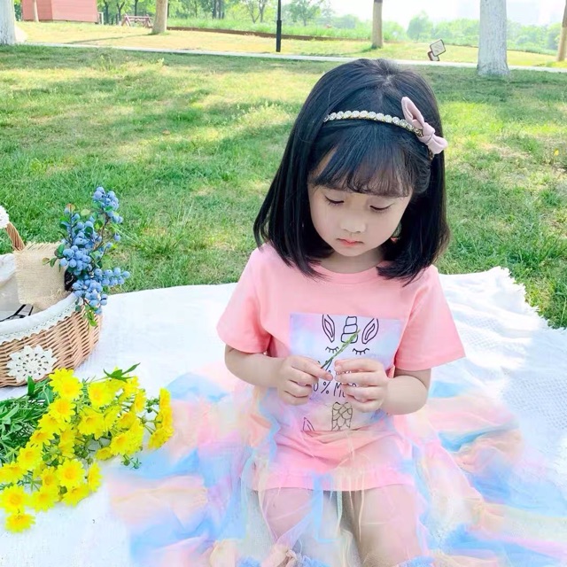 Đầm công chúa cho bé gái size đại  - kèm ảnh thật