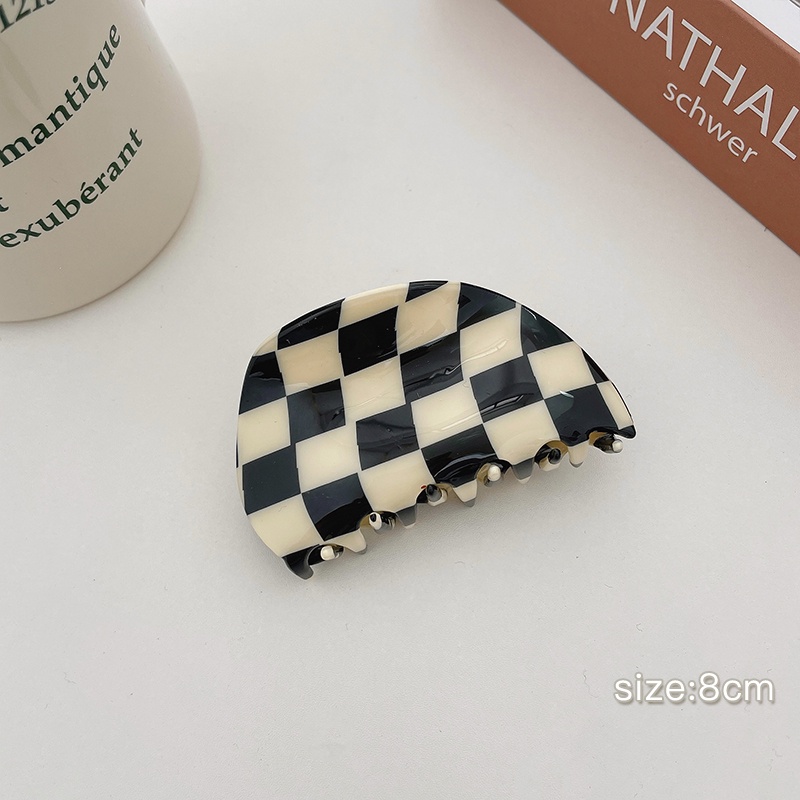 Kẹp tóc hình cá mập màu trắng đen phong cách Hàn Quốc