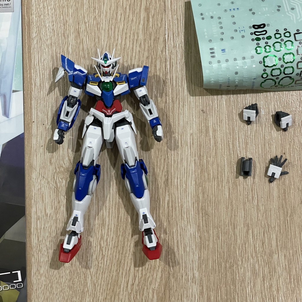 Mô hình body Gundam RG 1/144 00 Qant Bandai [2nd - Vui lòng đọc kỹ mô tả]