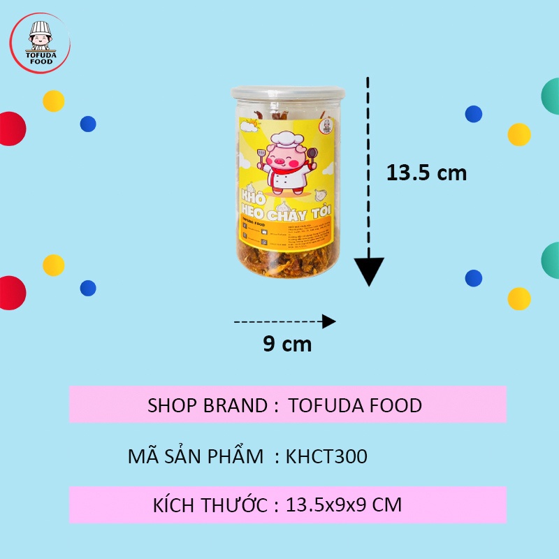 Khô heo cháy tỏi 200g khô lợn loại ngon cay bơ tỏi TOFUDA KHBT200 | BigBuy360 - bigbuy360.vn