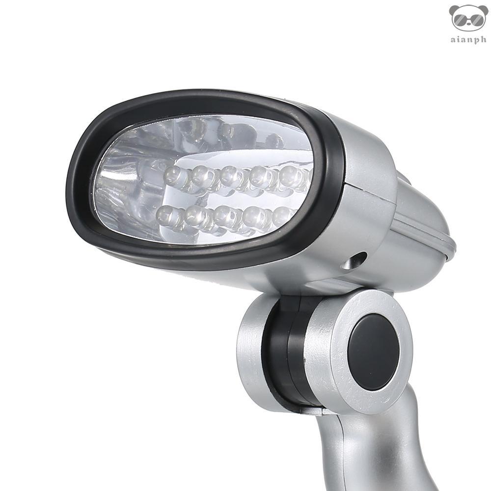 Đèn Để Bàn 12 Bóng LED 3 * AA Dùng Pin Có Thể Điều Chỉnh Góc Dùng Cho Làm Việc