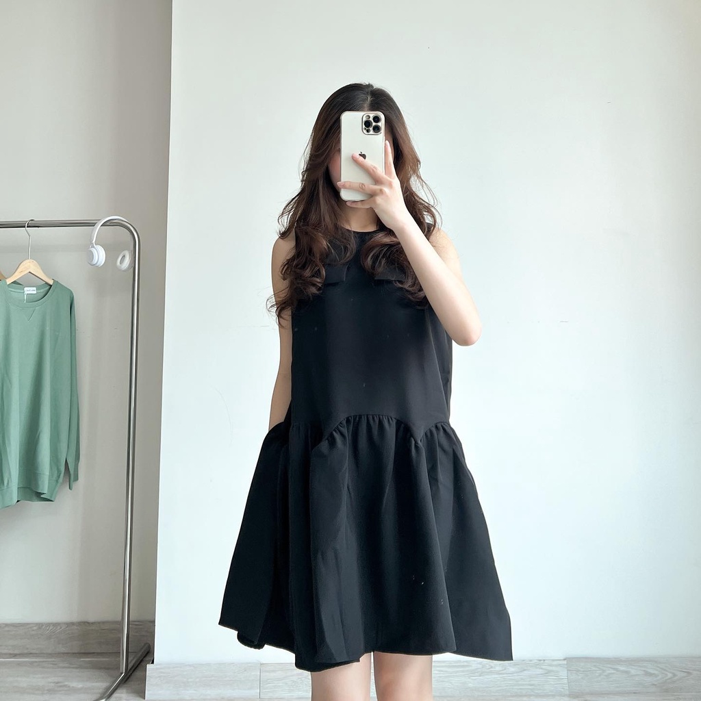 Đầm sát nách xòe xinh thời trang nữ Miho house