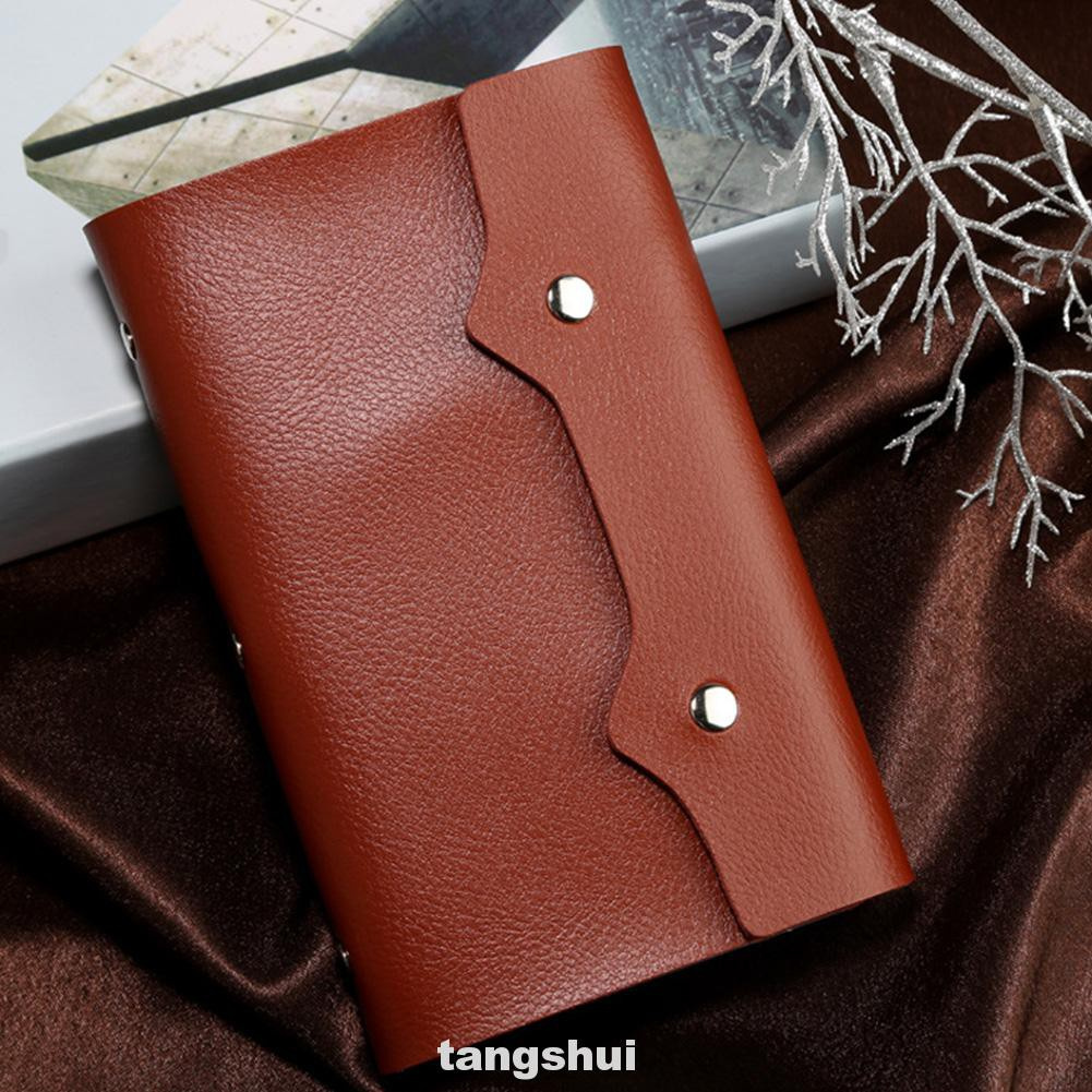 Túi Đựng Thẻ 108 Ngăn Bằng Da Pu Màu Trơn | BigBuy360 - bigbuy360.vn