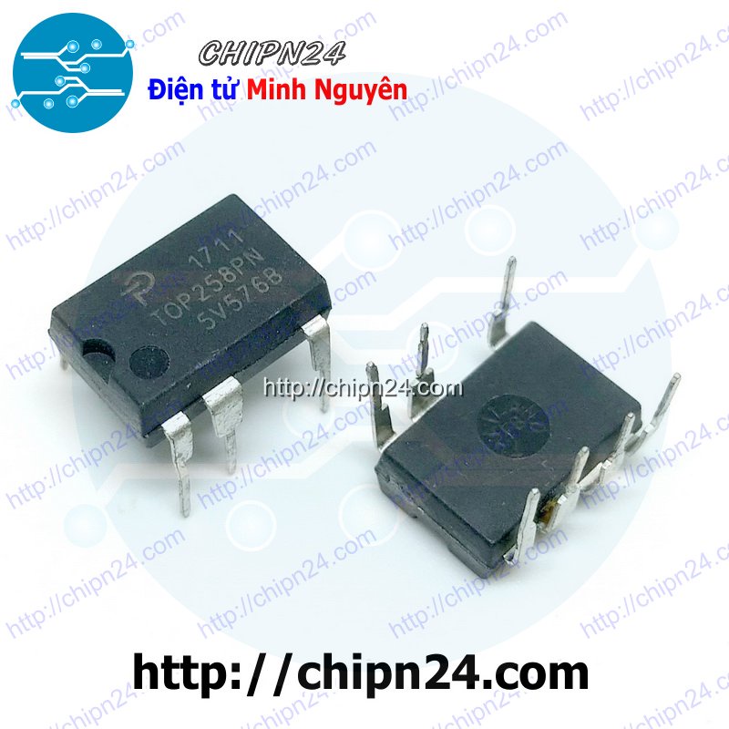 [1 CON] IC TOP258 DIP-7 (IC Nguồn TOP258PN TOP258P TOP 258)