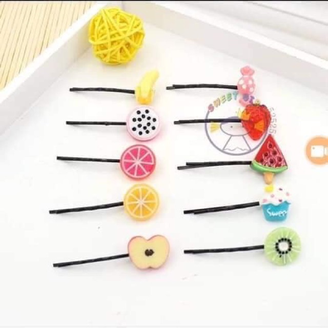 Kẹp tóc trái cây