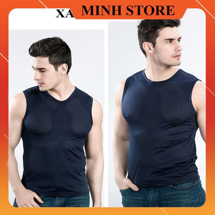 Áo ba lỗ thể thao nam tập gym ba lỗ nam mặc nhà thể thao nam  cotton Co Giãn, Năng Động Mùa Hè A3L01 Minhstore66