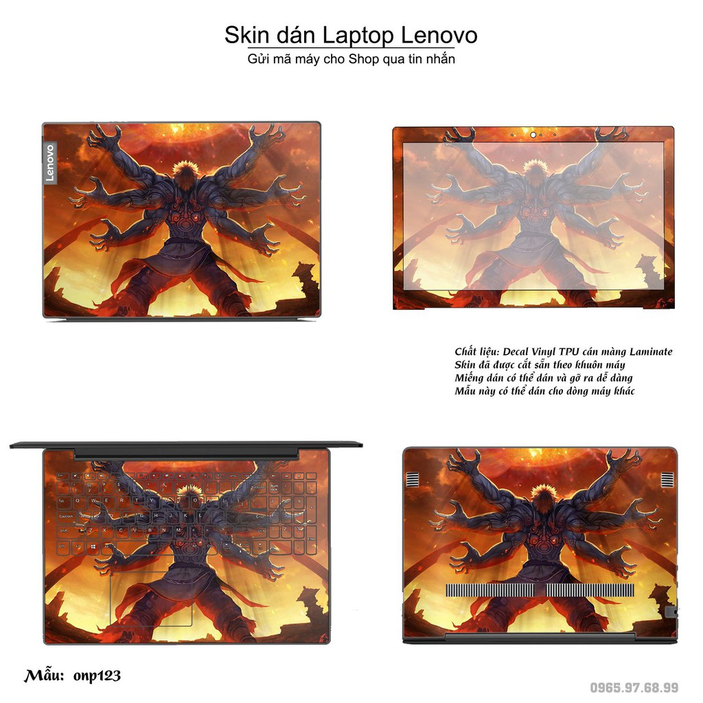 Skin dán Laptop Lenovo in hình One Piece _nhiều mẫu 14 (inbox mã máy cho Shop)