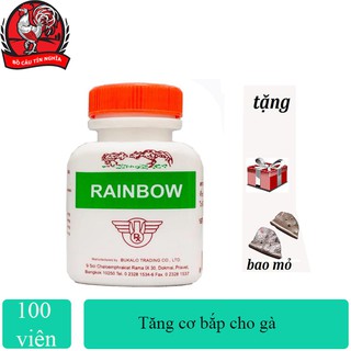 Rainbow-lọ 100 viên--nuôi tăng cơ,nở khung xương cho gà tơ,gà vô bội.