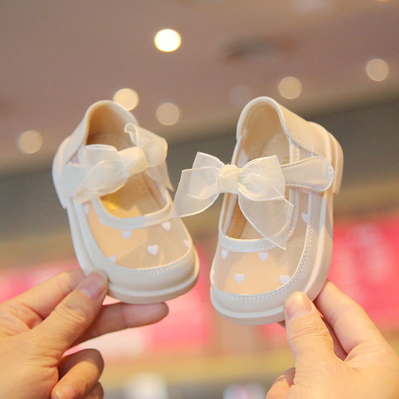 Giày Sandal Đế Mềm Phối Lưới Thoáng Khí Phong Cách Công Chúa Cho Bé Gái 1-3 Tuổi