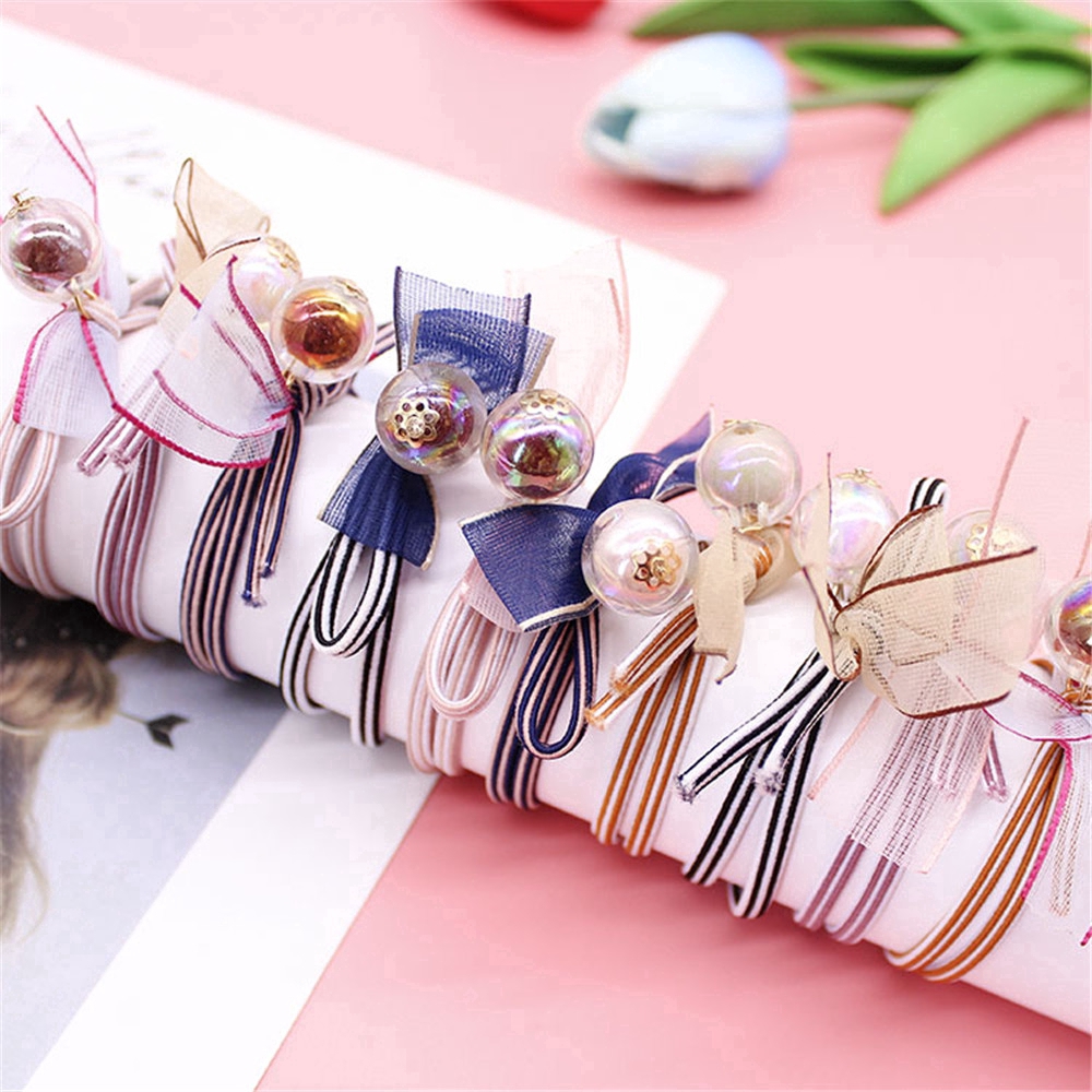 Dây buộc tóc viên ngọc trai thời trang Hàn Quốc