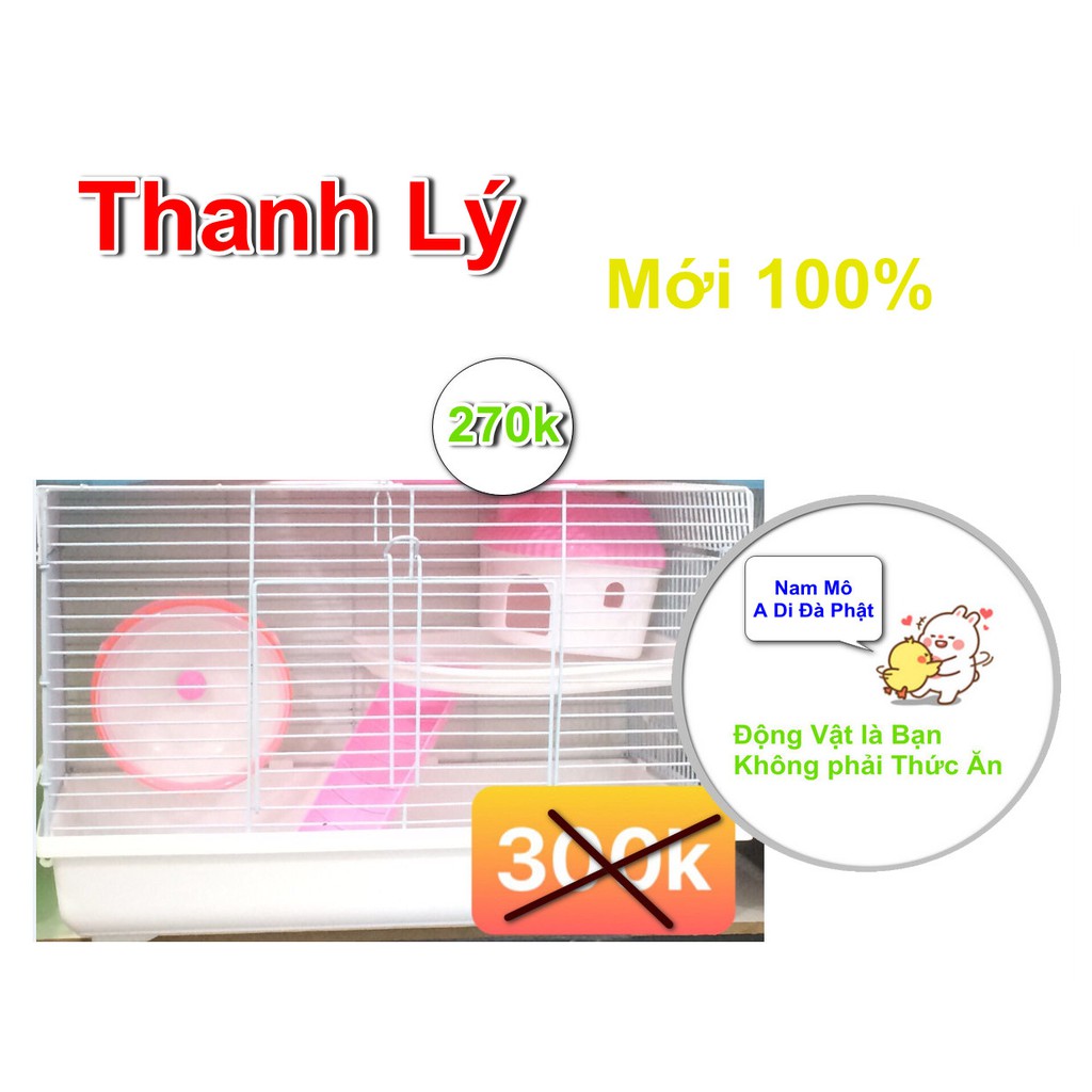 Thanh Lý Có Hàng Sau 3 ngày - Lồng Đại Nhà Rời Hamster - WHELL LỚN - Hàng Ký Gửi - Shop Vy03