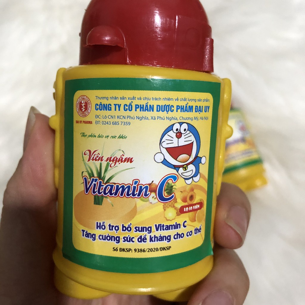 Kẹo ngậm Doremon vị cam hộp 50 viên - UNIV