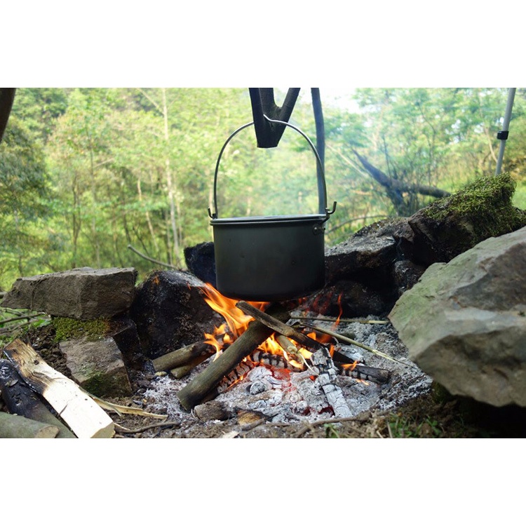 Bộ Nồi Nấu Ăn Bằng Nhôm Mang Đi Cắm Trại / Dã Ngoại Dành Cho 5-8 Người