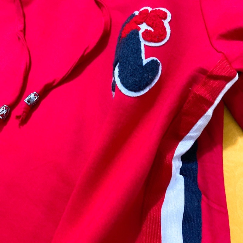 Đầm thun umi thể thao đỏ sọc 2 bên size XL