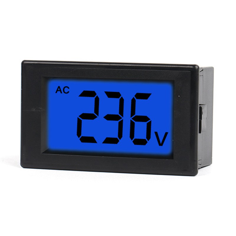 Đồng hồ đo điện áp hiển thị kỹ thuật số LCD AC80-500V 220V 380V 500V