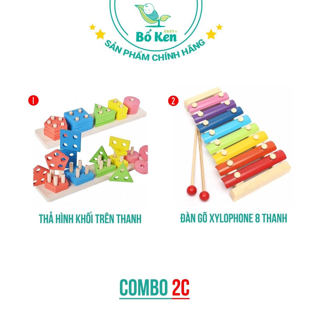 Shop Bố Ken Bộ Đồ Chơi và Giáo Cụ Bằng Gỗ Cho Bé Từ 3 Tháng – 3 Tuổi [Giúp Kích Thích Đa Giác Quan và Vận Động]