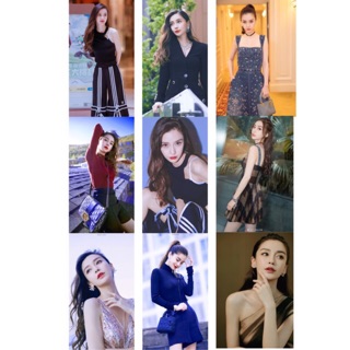 Set 9 stickers Angela Baby - Yang Ying khổ A4 trang trí vở điện thoại laptop được chọn mẫu