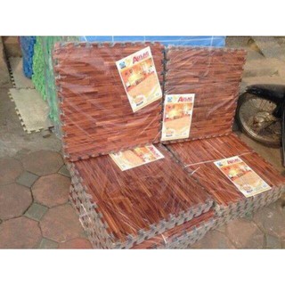 Thảm xốp hình vân gỗ kích thước 60x60