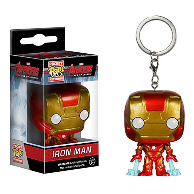 League of Legends Captain America Iron Man Spider-Man Wonder Woman Toy Keychain Chain