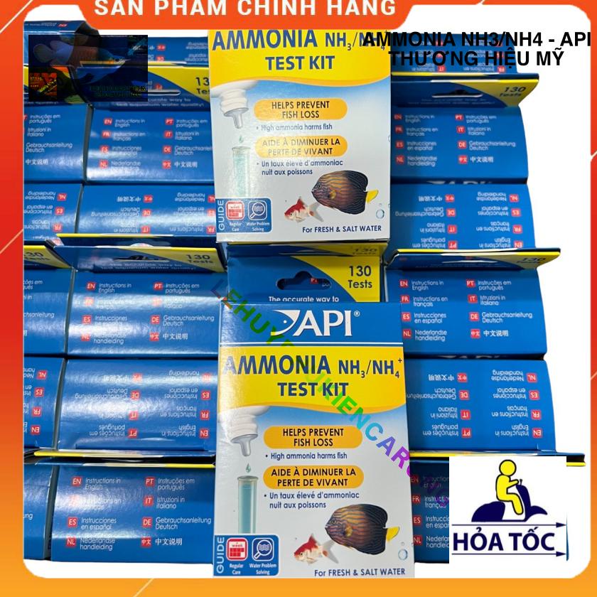 Test NH3/NH4 Cho Bể Cá Cảnh Thương Hiệu API MỸ, Sử Dụng Được 130 Lần Test