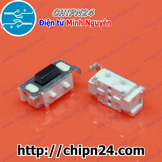 [10 CÁI] Nút nhấn 2 chân 3x6x3.5mm SMD Dán Cong