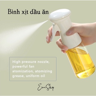 Dụng cụ xịt dầu ăn phun sương đều và mạnh tiết kiệm bằng thuỷ tinh