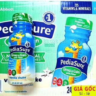 Thùng Sữa Pediasure Nước Fiber Chất Xơ 237ml x 24 chai