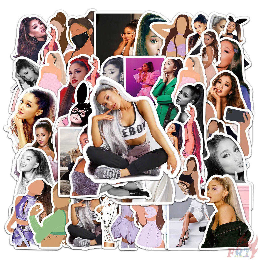 Bộ 52 miếng dán hình Ariana Grande chống thấm trang trí xinh xắn
