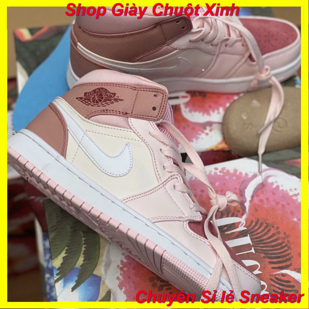 💥FREE SHIP-HÀNG QUẢNG CHÂU 💥 JORDAN HỒNG BOX HOA CAO CẤP 1:1