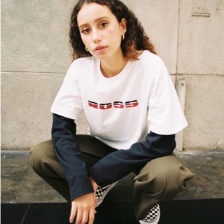 Basic white tee - áo thun màu trắng in logo ross