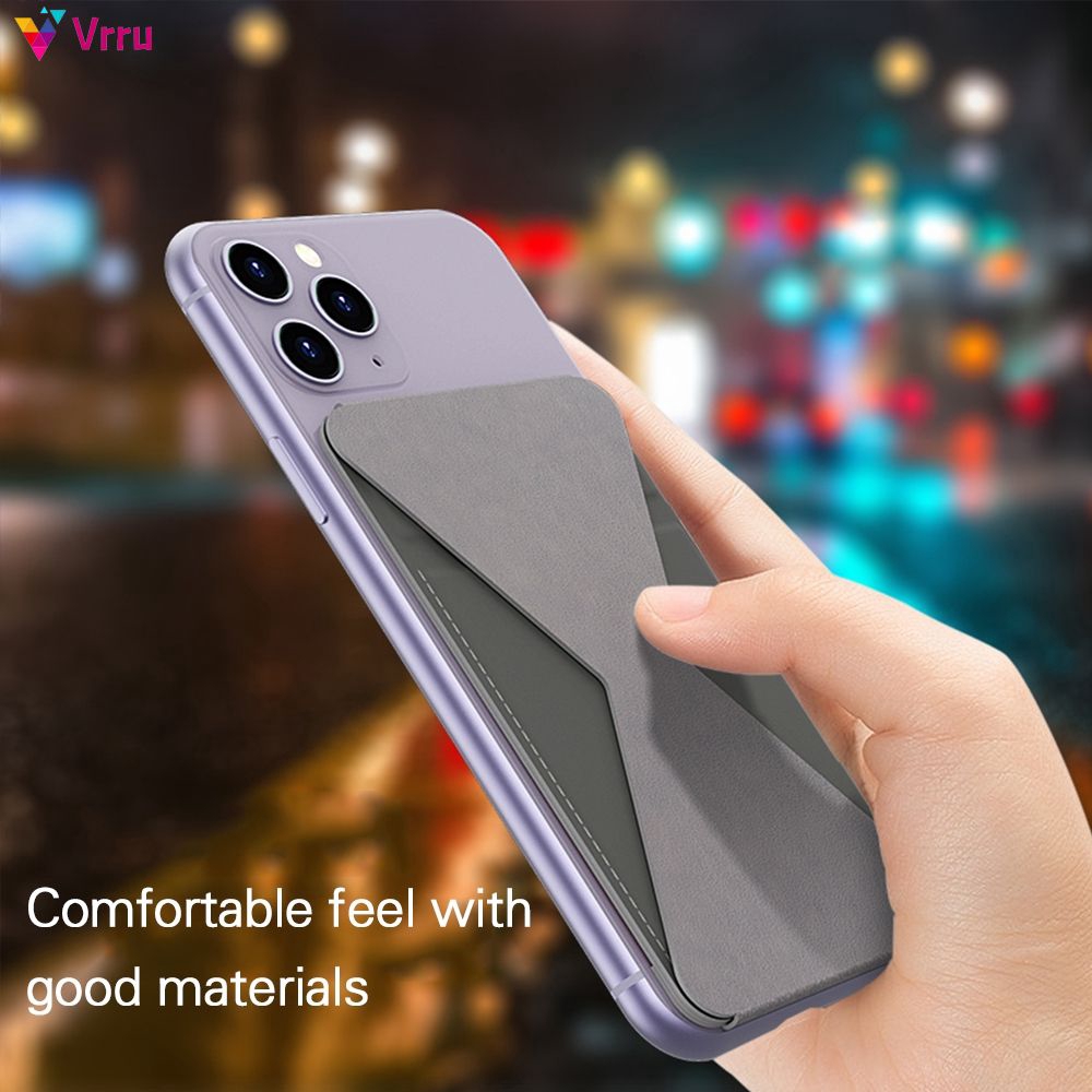 Giá đỡ cầm tay có thể đựng thẻ dán lưng điện thoại