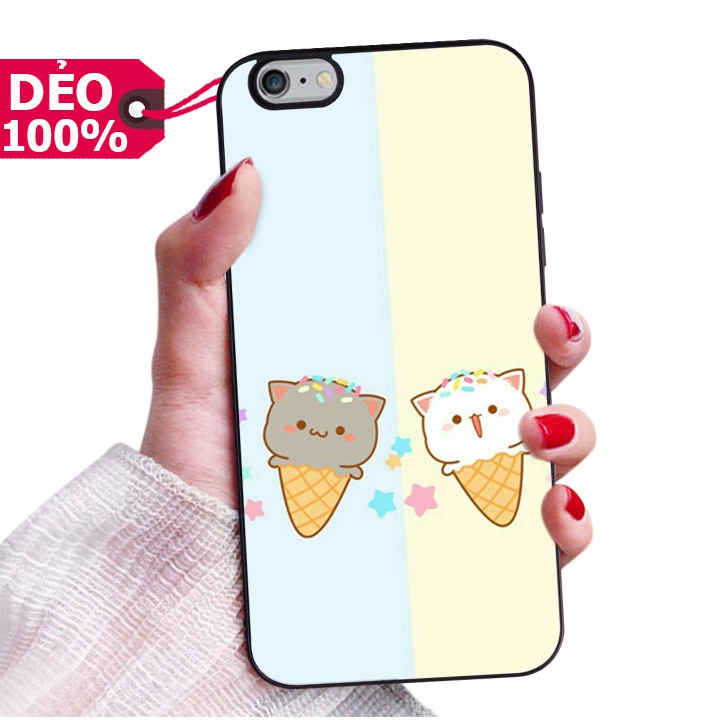 ỐP LƯNG DẺO IPHONE 6 PLUS HÌNH NỀN HOẠT HÌNH COUPLE SIÊU CUTE PHỦ BÓNG NHƯ GƯƠNG