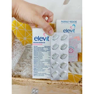[Tem chemist] Tách lẻ Elevit bầu Úc vỉ 10 viên
