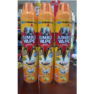 Bình xịt muỗi và côn trùng jumbo vape 600ml / 300ml hương cam chanh tự nhiên