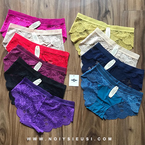 Combo 10 Quần Lót Nữ Su Phối Ren Gợi Cảm 8423 | nội y siêu sỉ
