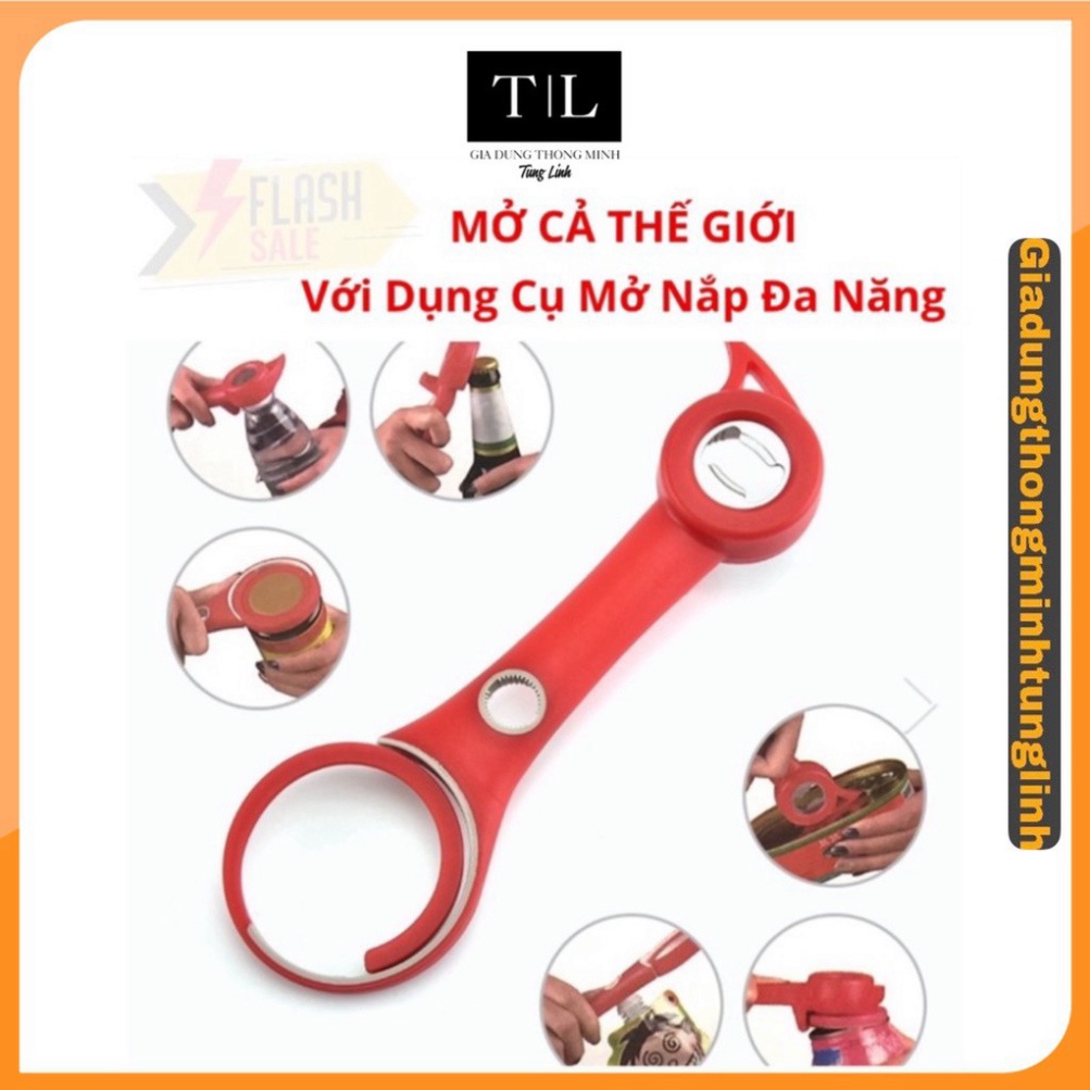 Dụng Cụ Mở Nắp Đa Năng –giúp bạn mở tất cả mọi loại nút chại, nắp lon, nắp hộp trên đời không tốn sức