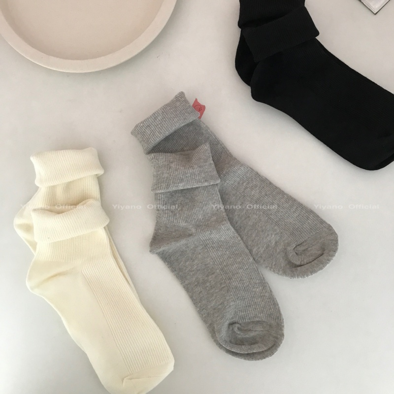 Vớ Thể Thao Thoáng Khí Màu Sắc Đơn Giản Phong Cách Hàn Quốc