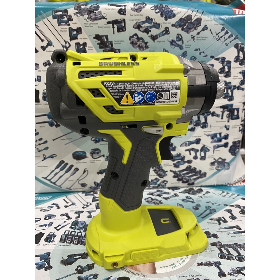 Khoan, vít, bulong chính hãng RYOBI 18v không chổi than, hàng nhập Mỹ mới 100%. BN.