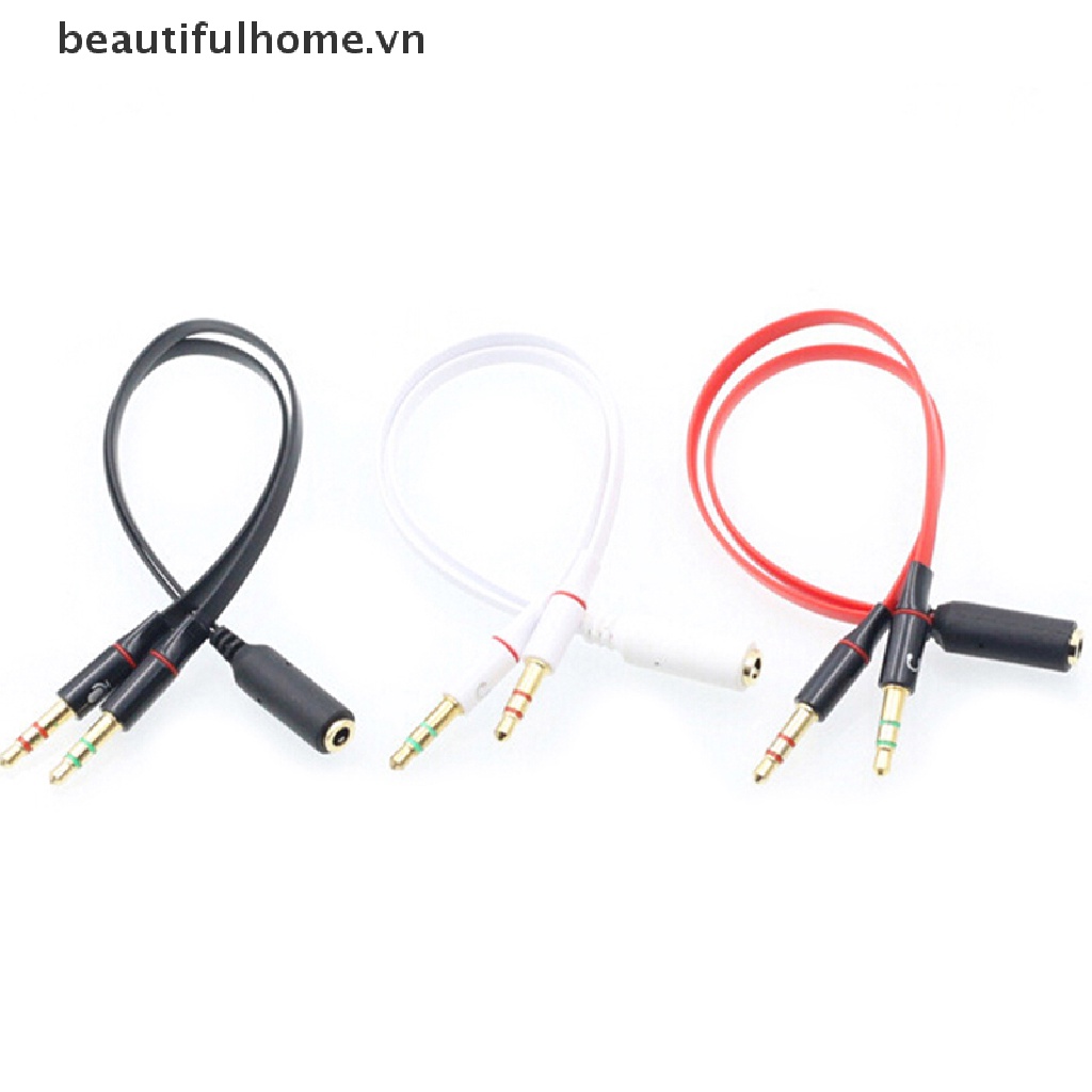 Cáp Kết Nối Âm Thanh Hình Chữ Y 3.5Mm Hai Đầu 2 Trong 1