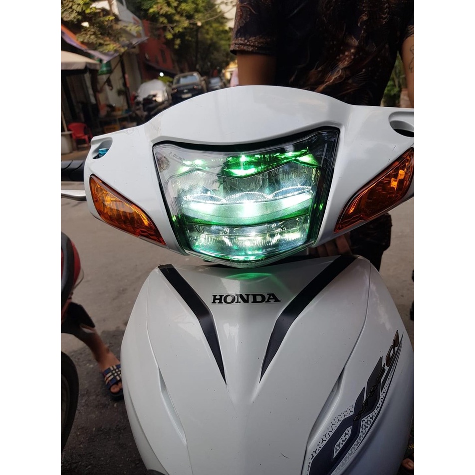 HỆ THỐNG ĐÈN PHA LED 2 TẦNG ZHIPAT CHÍNH HÃNG cho ware 2017 wave 100, future,zhipat