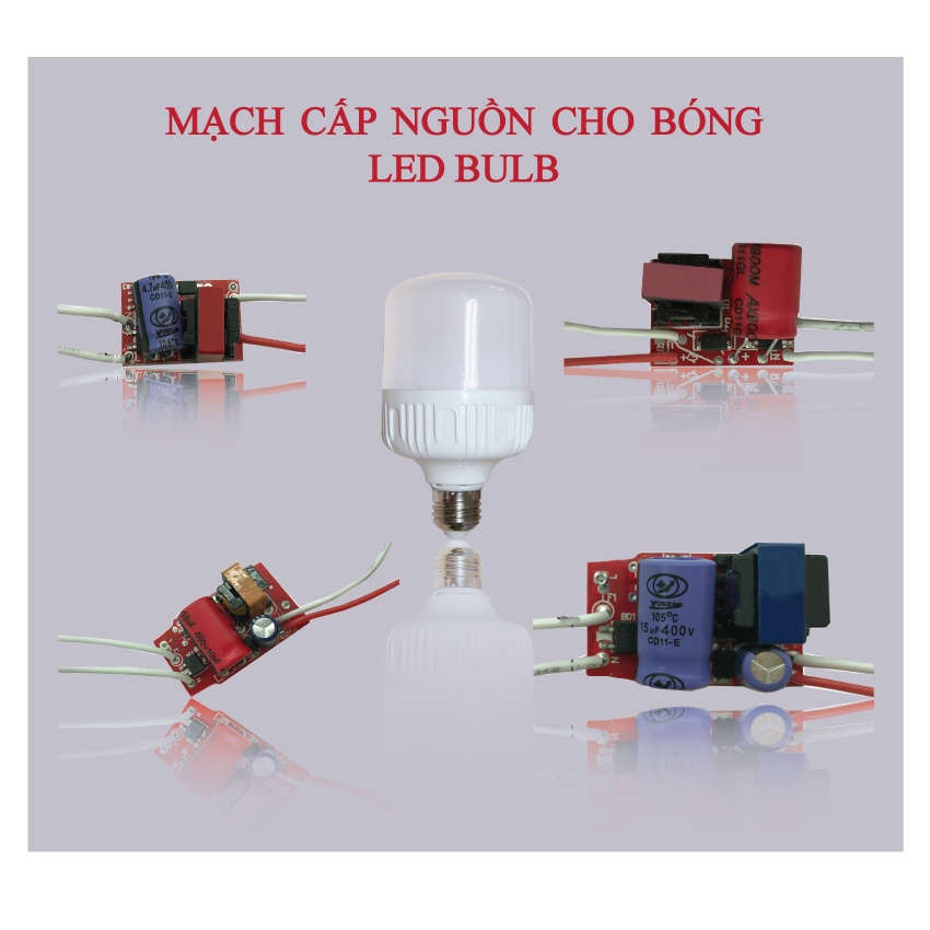 Mạch điều khiển bóng led đủ loại công suất