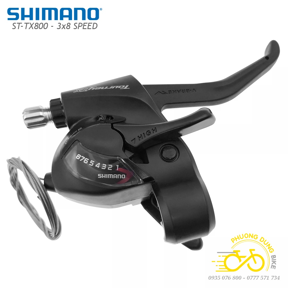 Tay đề xe đạp SHIMANO ST TX800 3x8 Speed - Hàng chính Hãng Shimano